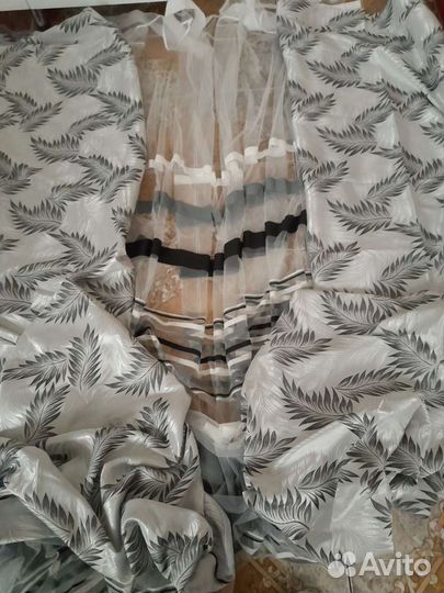 Шторы,новый готовый комплект,высота 3.17м