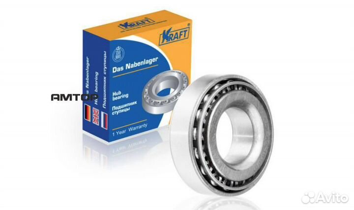 Kraft KT 101001 Подшипник ступицы 2101 наружный kr