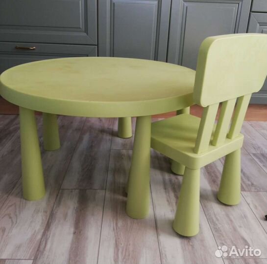 Детский стол+стул IKEA