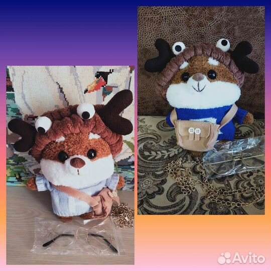 Новая Игрушка собака Шиба-ину Лалафанфан (сумочка)