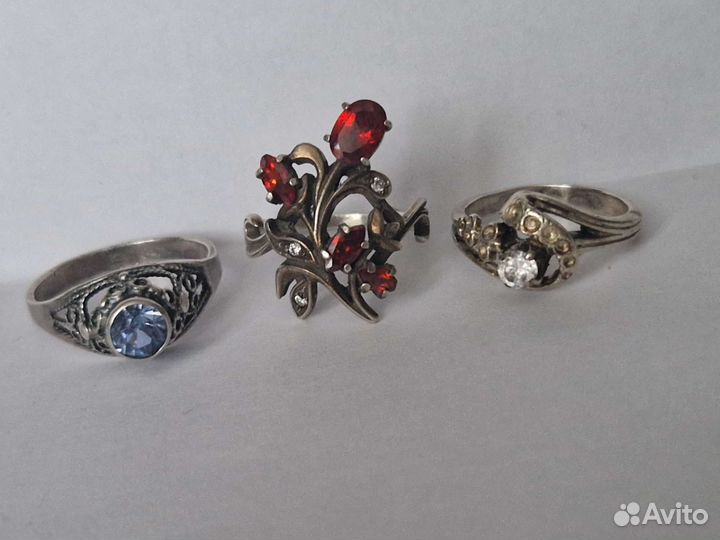 Серебряное кольцо винтаж СССР бирюза александрит