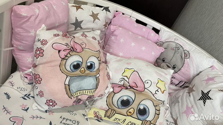 Бортики в детскую кроватку