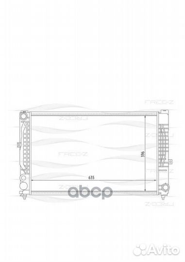 Радиатор 630x397 KK0115 free-Z