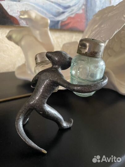 Солонка Перечница. Обезьяна Чугун