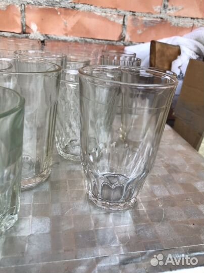 Стакан граненый разные тонкие