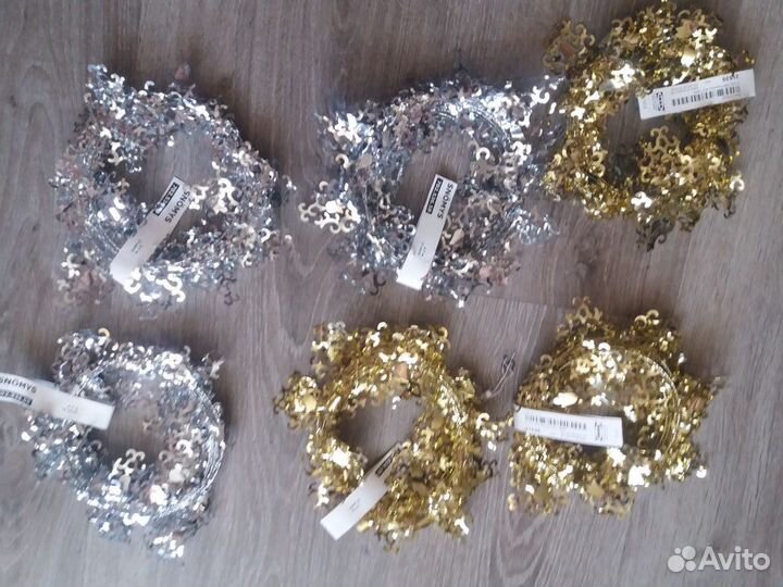 Новогодняя лента-проволока гнущаяся (Икеа, Икеа)