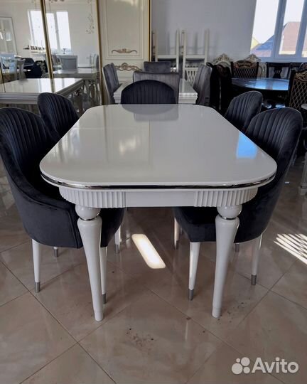 Столы и стулья.Стол обеденный и стулья, раскладной