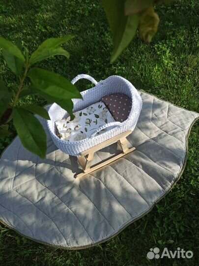 Люлька для куклы, кукольная люлька 40см, подарок