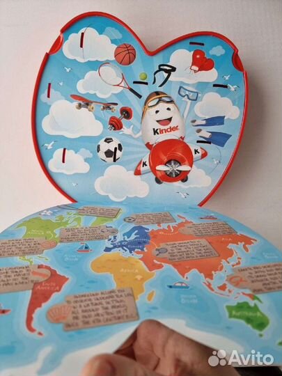 Коробочка в виде сердца на 8 киндер-сюрпризов