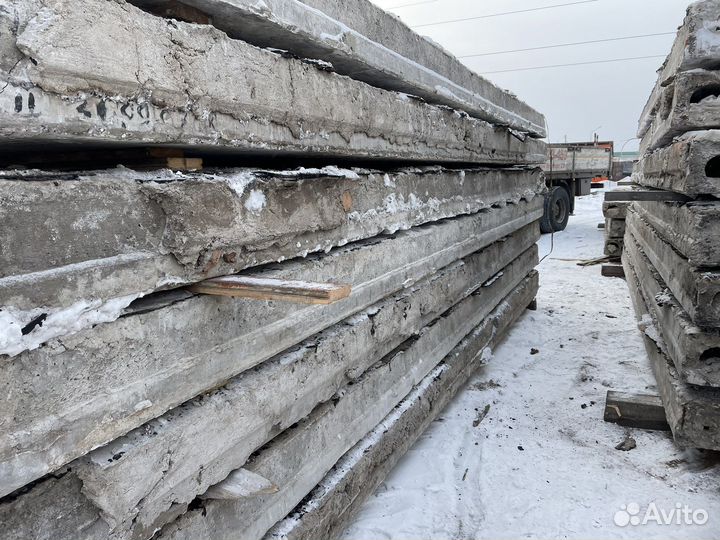 Плита Перекрытия.(Пустотная) Новая, Б/У) в наличии