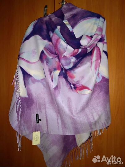 Кашемировые палантин и платок