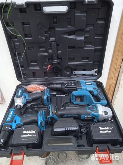 Набор инструментов аккумуляторных 4 в 1