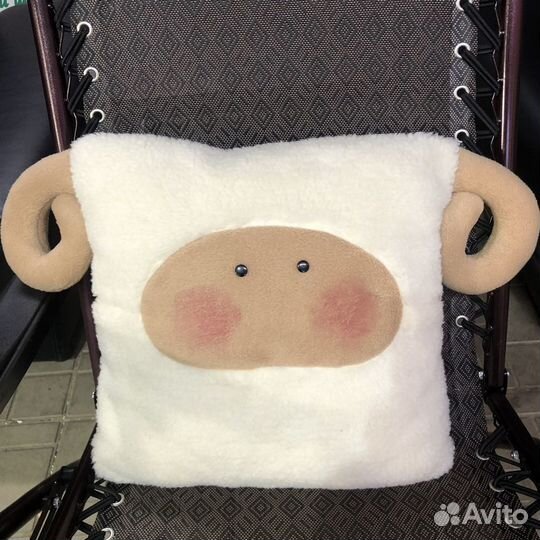 Тёплая овечка подушка на мериносе
