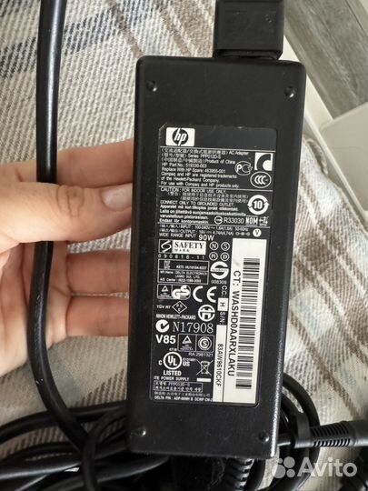 Блок питания и сетевой кабель HP оригинал