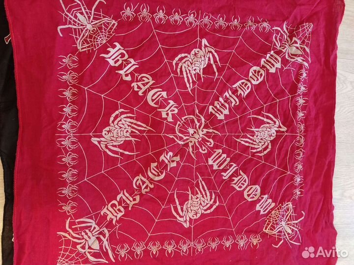 Платок бандана black widow/чёрная вдова