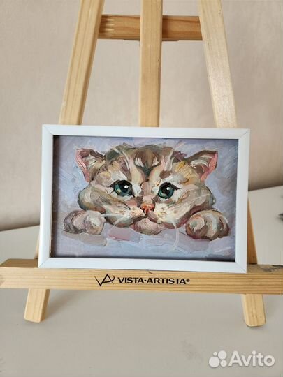 Картина маслом котёнок