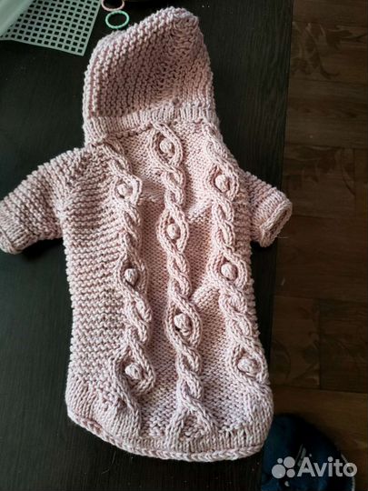 Вязаная одежда для собак на заказ. Ручная работа