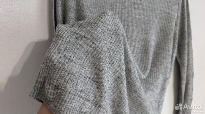 Лонгслив в рубчик H&M 44 46 бесплатно