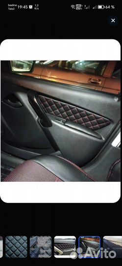 Накладки на двери kalina