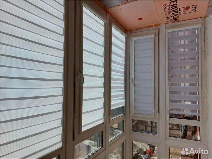 Рулонные Шторы Зебра на пластиковые окна