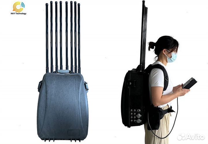 Подавитель дронов Гарпия рюкзак FPV 8 каналов 400