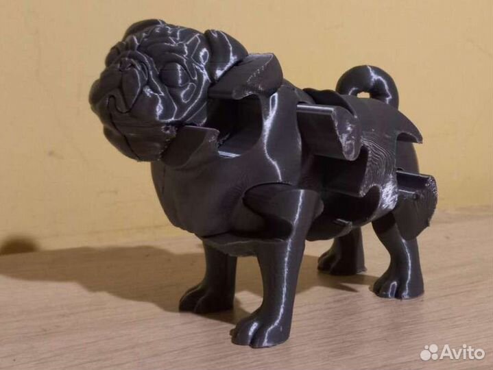 Мопсик 3d пазл