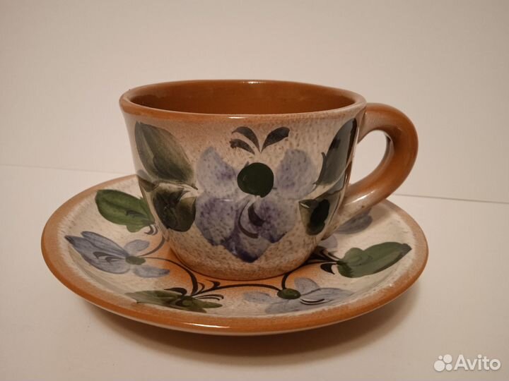 Чашки с блюдцами керамика набор
