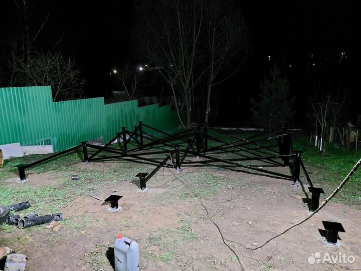 Монтаж винтовых свай под ключ