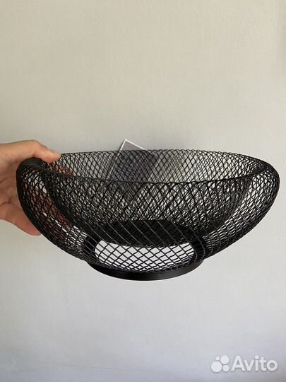 Новая черная ваза для фруктов Jysk