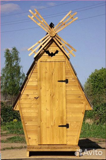 Дачный туалет деревянный Н342