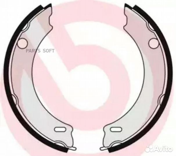 Brembo S86508 Колодки тормозные, комплект задний 1