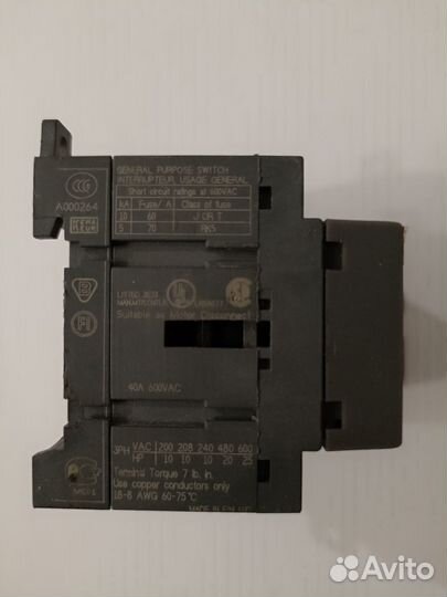 Реверсивный рубильник ABB OT32E3C до 32А Б/У