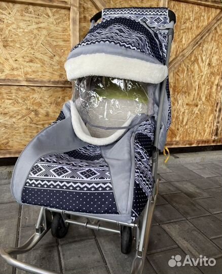 Санки коляска nika