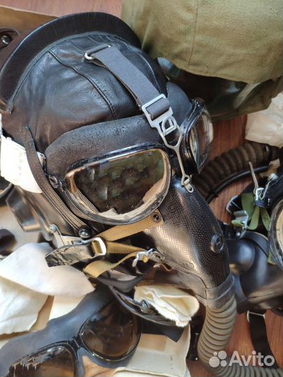 Шлемофоны лётные шл(з) ввс СССР с км, по, ла