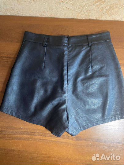 Шорты женские кожаные