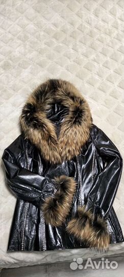 Куртка кожаная женская 48 размер