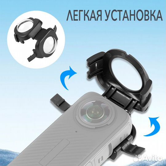 Крышка на объектив (линзу) камеры Insta360 X4