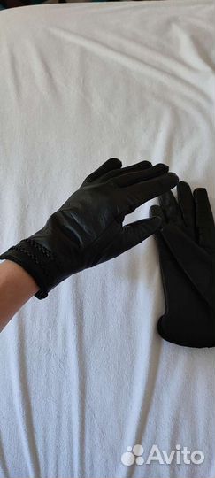 Перчатки кожаные