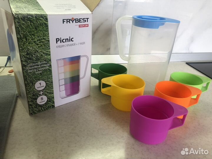 Кувшин с 5 кружками