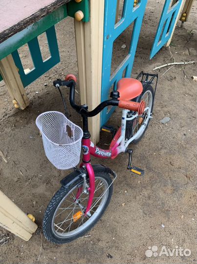 Детский велосипед panther 16 с корзинкой