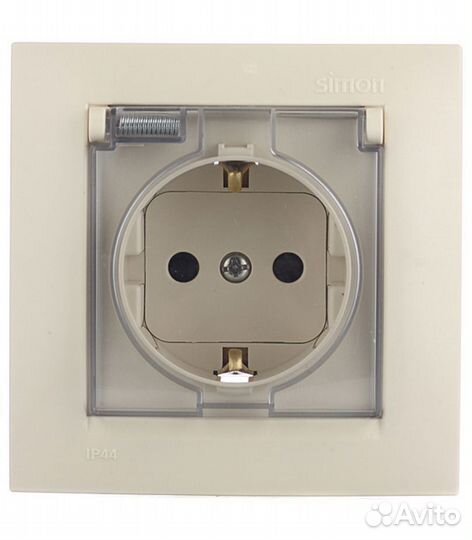 Розетка с рамкой 1590450-031 скрытая установка сло