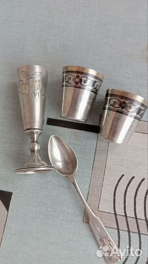 Рюмка стопка серебро