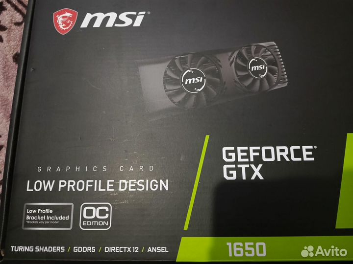 Видеокарта gtx 1650 4gb