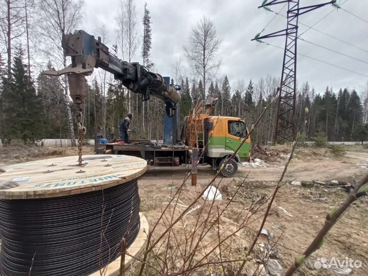 Установка электрического столба