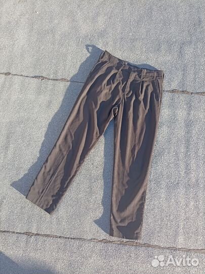 Мужские брюки с защипами черные H&M W31 (M)