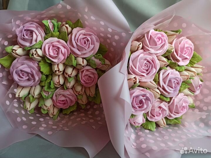 Съедобные букеты из зефира