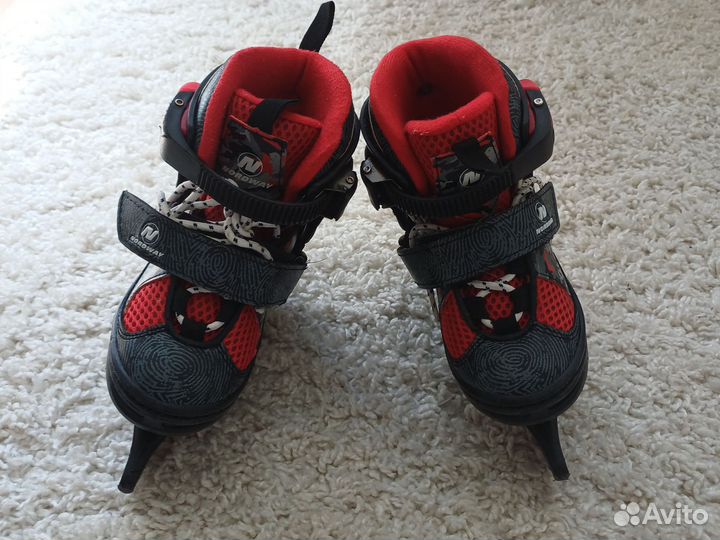 Коньки детские раздвижные р 27-30