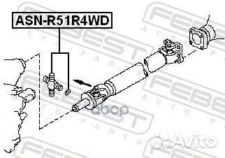 Крестовина карданного вала 27x92 ASN-R51R4WD AS