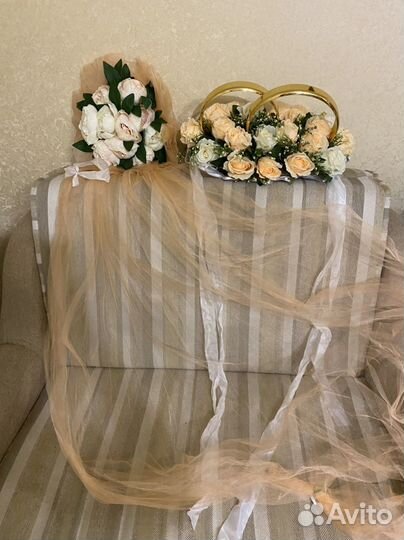 Свадебные украшения на машину