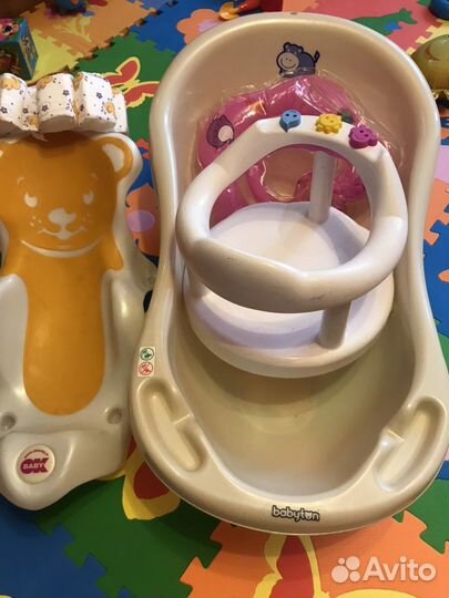 Ванная для купания, стульчик, сидушка, круг, шапоч